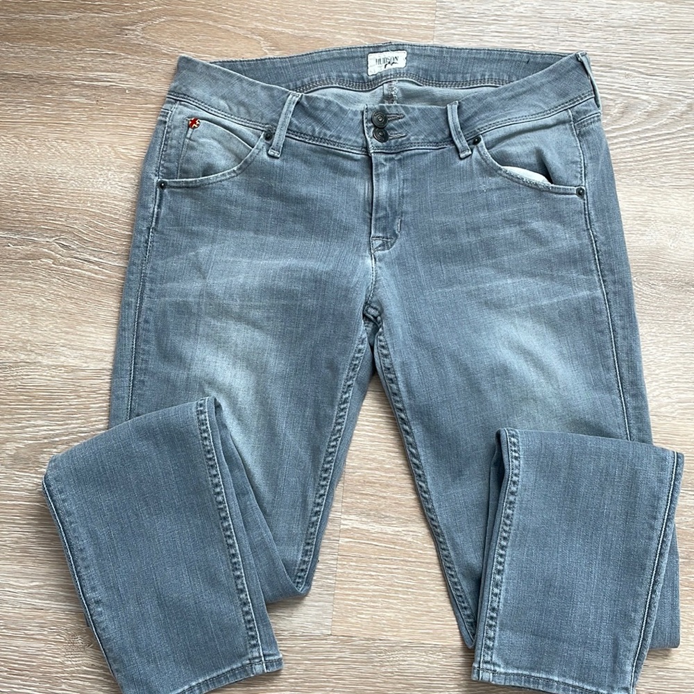 Hudson skinny grey wash jeans